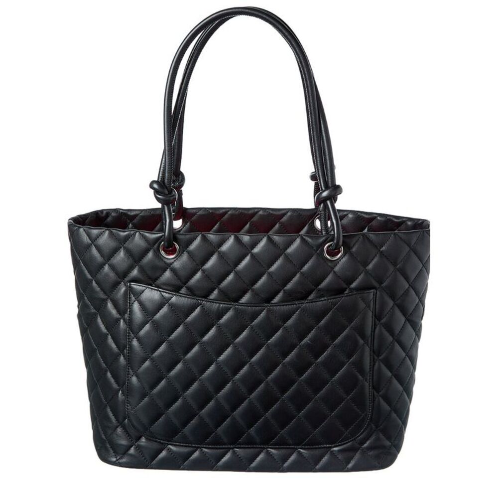 Chanel Black Leather Cambon Tote (Authentic Pre-Loved) - Picture 2 of 5